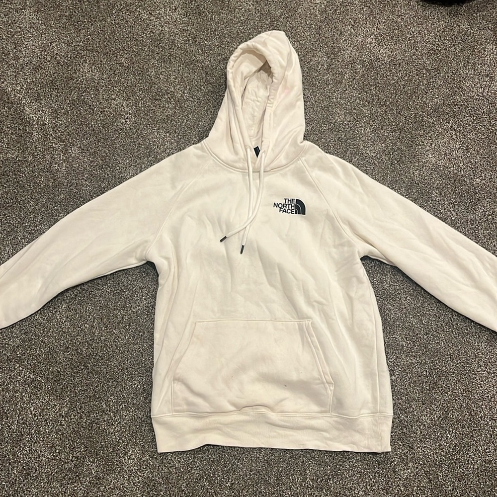 White north face hoodie